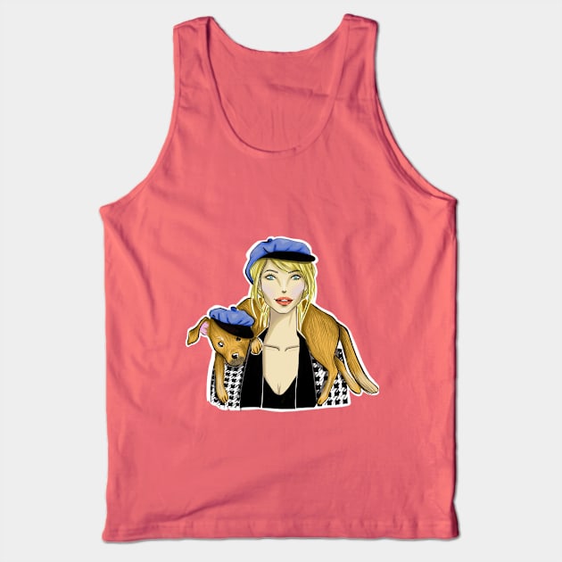 My Dog and Me Tank Top by Ji Illustrator